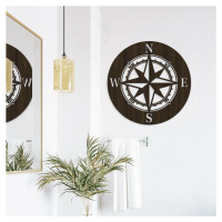 Drevená dekorácia na stenu - Kompas