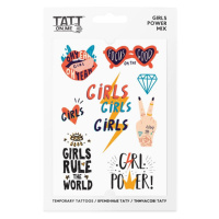 Vodeodolné dočasné tetovačky pre dievčatá Girls Power TATTonMe mix