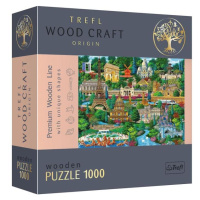 Trefl Drevené puzzle 1000 - Francúzsko - slávne miesta