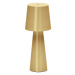 LED stmievateľná stolová lampa v zlatej farbe s kovovým tienidlom (výška 25 cm) Arenys – Kave Ho
