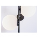 Čierne nástenné svietidlo Bobler - CustomForm