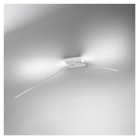 ICONE Spillo - Stropné svietidlo s LED, 2-ramenné. biela