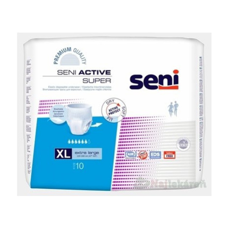 Seni ACTIVE SUPER Extra Large navliekacie nohavičky (obvod pás 120-160cm) 10ks