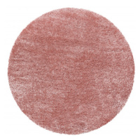 Kusový koberec Brilliant Shaggy 4200 Rose kruh Rozmery kobercov: 120x120 (priemer) kruh
