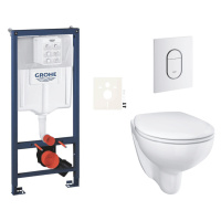 Závesný wc set do ľahkých stien / predstenová montáž Grohe Bau Ceramic SIKOGRSBAUASH0