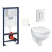 Závesný wc set do ľahkých stien / predstenová montáž Grohe Bau Ceramic SIKOGRSBAUASH0