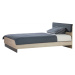 Študentská posteľ 150x200 colin - dub kestína/šedá