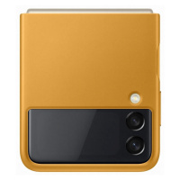Samsung kožený zadný kryt EF-VF711LYE pre Galaxy Z Flip3, žltá