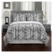 Bavlnená posteľná súprava EMOS 14 200 x 220 cm čierna a biela