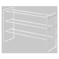 Nastavitelná polica na topánky YAMAZAKI Frame 7555 Shoe Rack 3, bílá