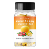 Vitamín C 1200 mg so šípkami + Vitamín D + Zinok MOVit Energy 30 tbl.