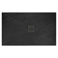 Sprchová vanička Black Rock 80x120 cm čierna