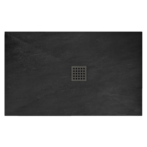Sprchová vanička Black Rock 80x120 cm čierna REA