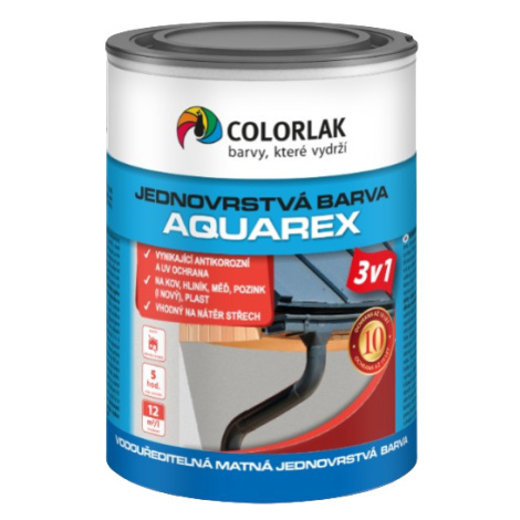 COLORLAK AQUAREX V2115 - Jednovrstvová farba 2v1 RAL 9004 - signálne čierna 0,6 L