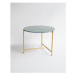 Mramorový okrúhly konferenčný stolík v zeleno-zlatej farbe ø 50 cm Morgans – Really Nice Things
