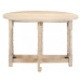 Rozkladací jedálenský stôl mangovníkové drevo Dekorhome Biela,Rozkladací jedálenský stôl mangovn