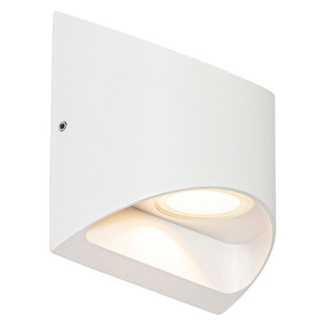 Moderné vonkajšie nástenné svietidlo biele vrátane LED 2 svietidiel IP54 - Mal QAZQA