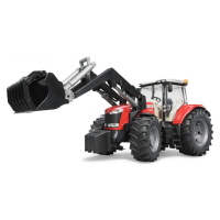 Bruder 3047 Traktor Massey Ferguson 7600 s čelným nakladačom