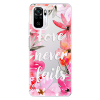 Odolné silikónové puzdro iSaprio - Love Never Fails - Xiaomi Redmi Note 10 / Note 10S