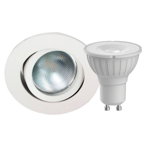 Megatron DecoclicSet zapustený LED GU10 4,2W biela