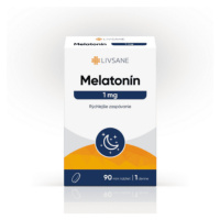 LIVSANE Melatonín 1 mg 90 tabliet