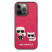 Plastové puzdro Karl Lagerfeld na Apple iPhone 13 Pro KLHCP13LPCUSKCP Karl and Choupette Leather