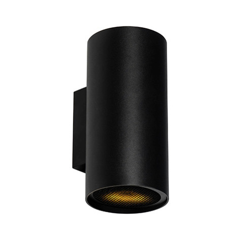 Dizajnové nástenné svietidlo čierne - Sab Honey QAZQA