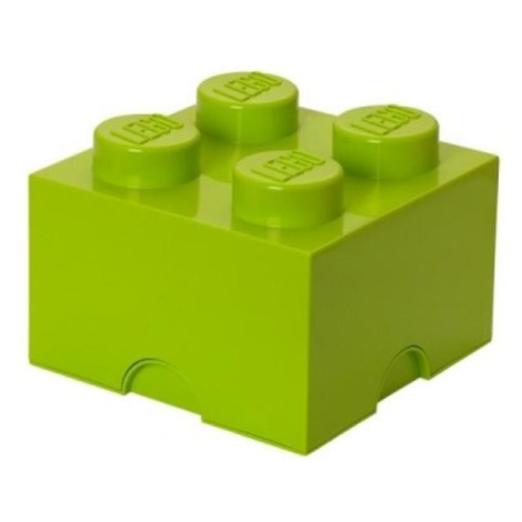 LEGO® úložný box 4 - svetlo zelená 250 x 250 x 180 mm