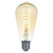 LUUMR Smart LED, sada 3 ks, E27, ST64, 4,9 W, jantárová, číra, Tuya