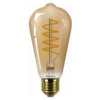 Philips LED filament žiarovka E27 ST64 4W (25W) 1800K stmievateľná, jantárová