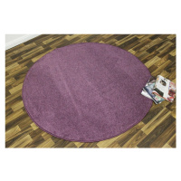 Kusový koberec Nasty 101150 Lila kruh Rozmery koberca: 200x200 kruh