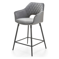 Sconto Barová stolička SCH-107 sivá/čierna