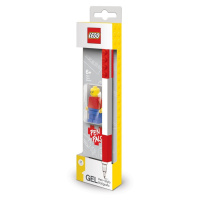 LEGO® Gelové pero s minifigúrkou, červené - 1 ks