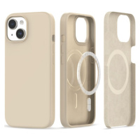 Silikónové puzdro na Apple iPhone 15 Tech-Protect Silicone MagSafe Sand Beige