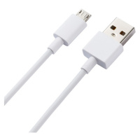 Nabíjací a dátový kábel USB, microUSB, 80 cm, Xiaomi, biely, továrenský