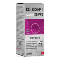 COLDISEPT nanosilver ústny sprej 20 ml