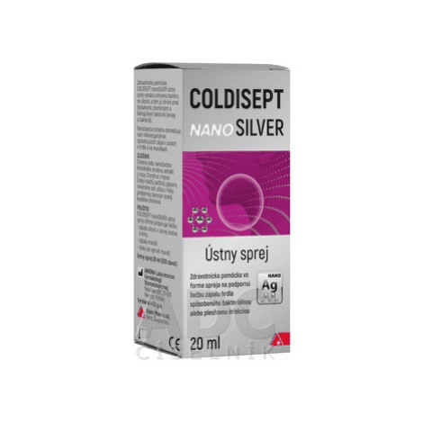 COLDISEPT nanosilver ústny sprej 20 ml