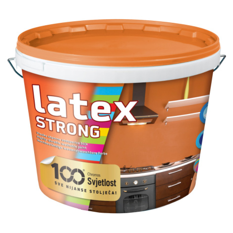 LATEX STRONG SATIN - Pololesklá interiérová umývateľná farba biela 5 l