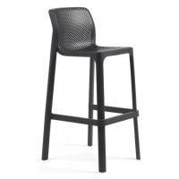 NARDI GARDEN - Barová stolička NET antracitová