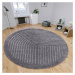 Tmavosivý okrúhly koberec ø 160 cm Dion – Hanse Home