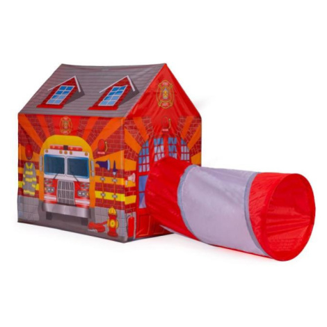 Detský stan s tunelom - hasičský dom