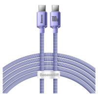 Baseus Nabíjací kábel USB-C/ USB-C 100W 2m, Fialový