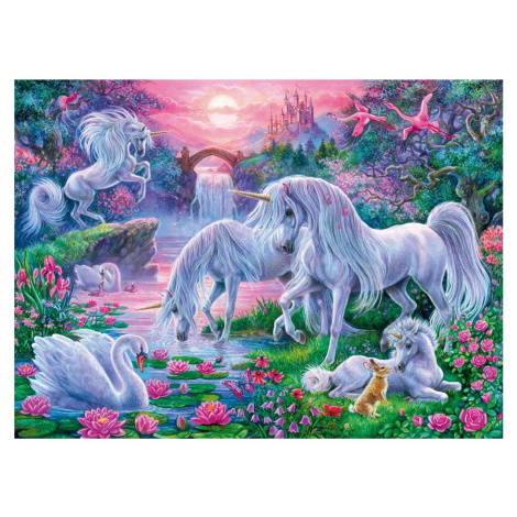 Ravensburger Jednorožce pri západe slnka Puzzle 150 dielikov