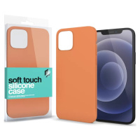 Apple iPhone 15 Pro, Silikónové puzdro, Xprotector Soft Touch, oranžové