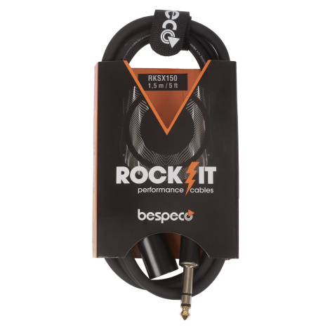 Bespeco ROCKIT Jack Stereo - XLR M cable 1,5 m