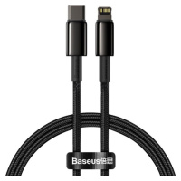 Baseus Tungsten Gold kábel USB-C/Lightning (PD) 20W 1m čierny