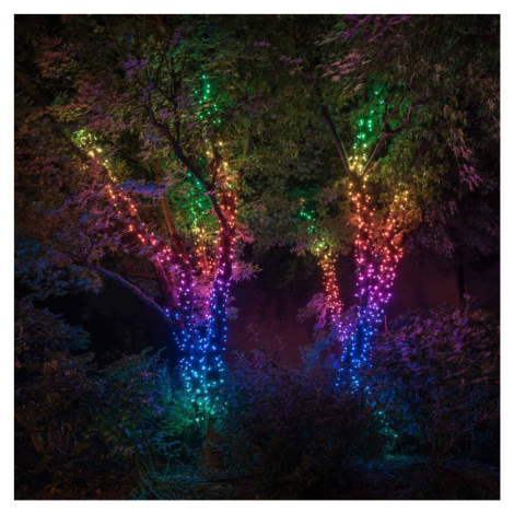 Rozprávkové svetielka Twinkly RGB, čierne, 100 svetielok 8 m