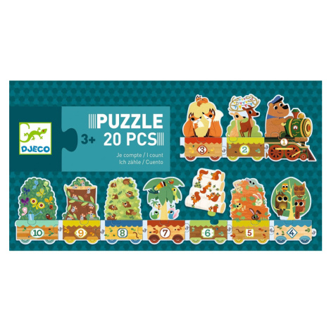 Puzzle - Učím sa počítať s lesnými zvieratkami