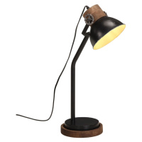 vidaXL Stolová lampa 25 W čierna 17x17x60 cm E27