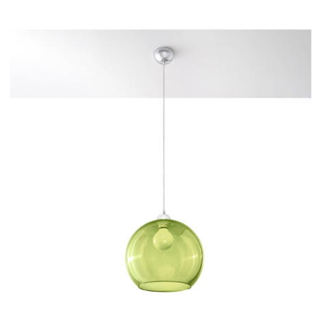 Zelené závesné svietidlo so skleneným tienidlom ø 30 cm Bilbao – Nice Lamps
